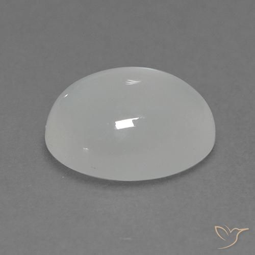 Pierre de Lune Blanc translucide naturelle Coupe ovale, 1.88 ct, Transparent