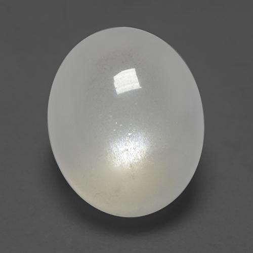 Pierre de Lune Blanc chaud naturelle Coupe ovale, 2.96 ct, Transparent