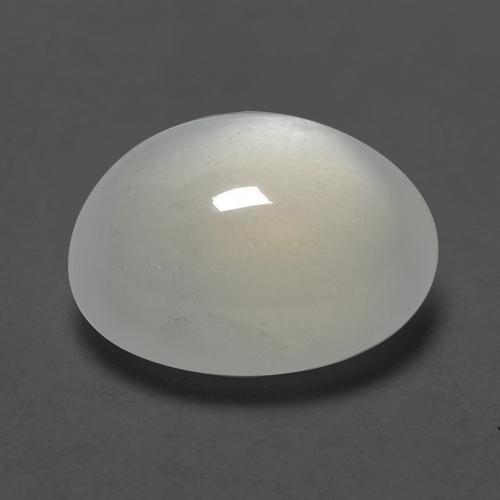 Pierre de Lune Blanc chaud naturelle Coupe ovale, 2.96 ct, Transparent