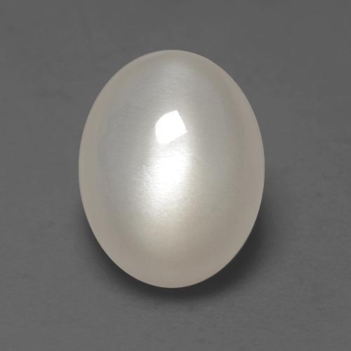 Pierre de lune blanc naturelle coupe ovale, 2,22 ct, translucide
