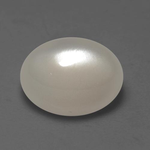 Pierre de lune blanc naturelle coupe ovale, 2,22 ct, translucide