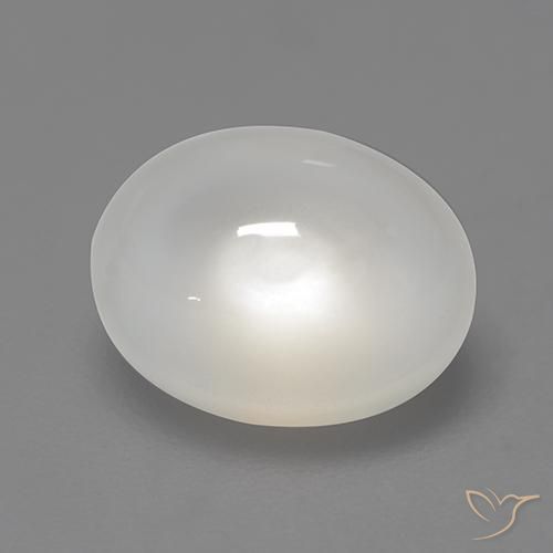 Pierre de lune Blanc cassé naturelle ovale, 2.11 ct, Translucide