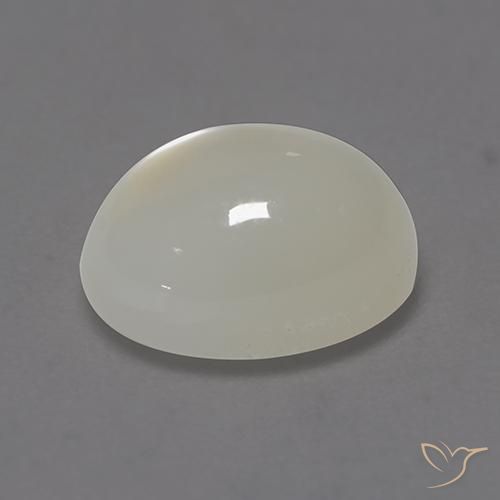 Pierre de lune Blanc cassé naturelle ovale, 2.17 ct, Translucide