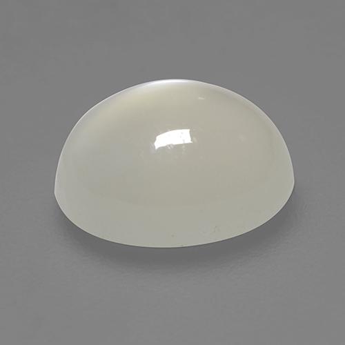 Pierre de Lune Blanc crème naturelle Coupe ovale, 2.21 ct, Transparent