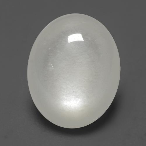 Pierre de lune blanc naturelle coupe ovale, 2,43 ct, translucide