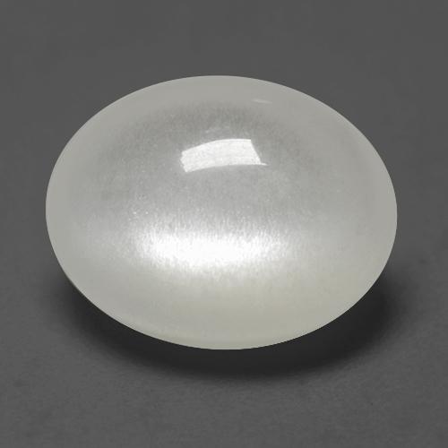 Pierre de lune blanc naturelle coupe ovale, 2,43 ct, translucide