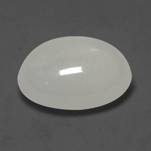 Pierre de lune blanc naturelle coupe ovale, 2,43 ct, translucide