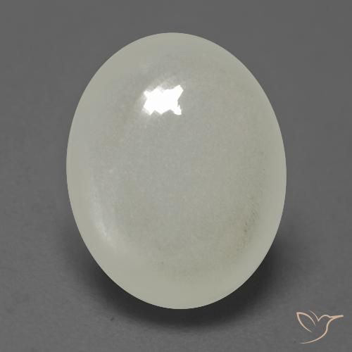 2.54ct Naturel Blanc chaud Pierre de lune, ovale, Translucide