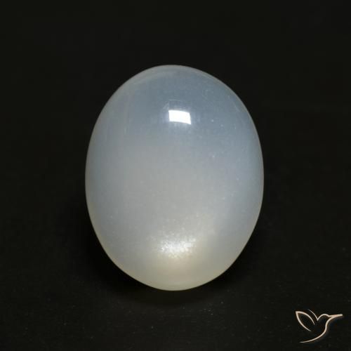 3.73ct Naturel Blanc translucide Pierre de lune, ovale, Transparent