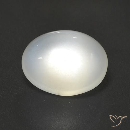 2.59ct Naturel Blanc translucide Pierre de lune, ovale, Translucide