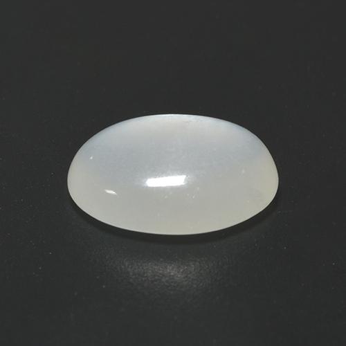 Pierre de Lune Blanc translucide naturelle Coupe ovale, 1.84 ct, Translucide