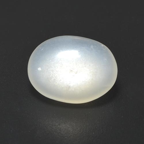 Pierre de Lune Blanc translucide naturelle Coupe ovale, 1.84 ct, Translucide