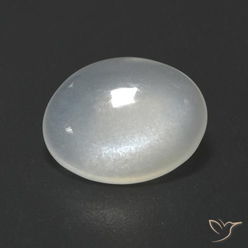 1.70ct Naturel Blanc cassé Pierre de lune, ovale, Transparent