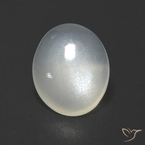 Pierre de lune Blanc cassé naturelle ovale, 1.70 ct, Transparent
