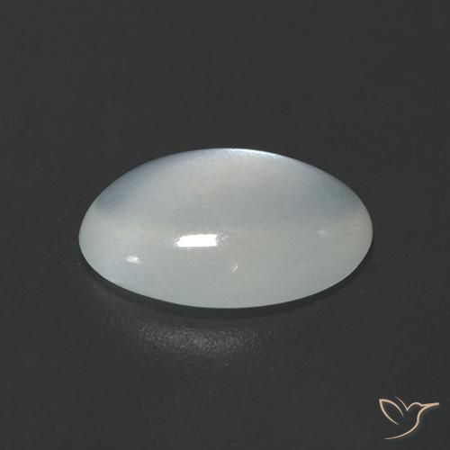 Pierre de lune Blanc cassé naturelle ovale, 1.70 ct, Transparent