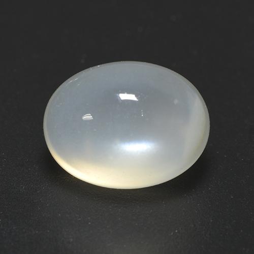 Pierre de lune blanc naturelle coupe ovale, 2,01 ct, transparent