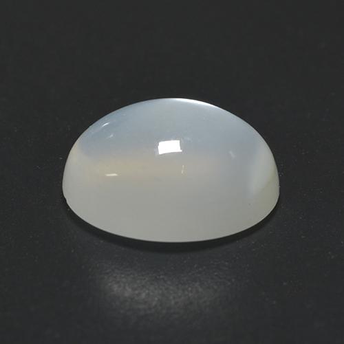 Pierre de lune blanc naturelle coupe ovale, 2,01 ct, transparent