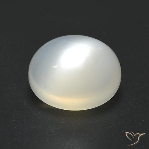 2.51ct Naturel Blanc chaud Pierre de lune, ovale, Translucide