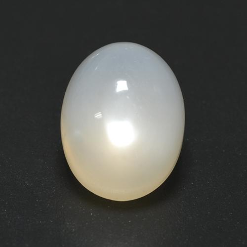 Pierre de lune blanc naturelle coupe ovale, 2,19 ct, translucide