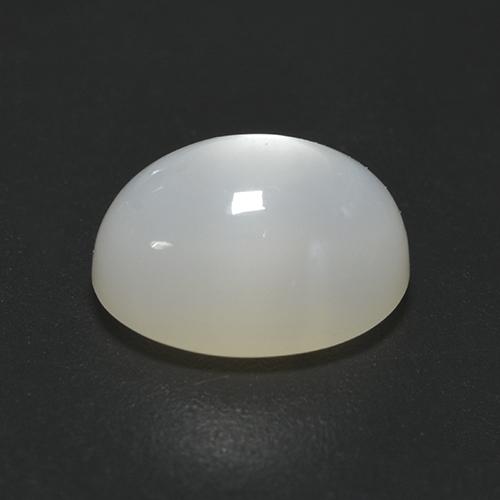 Pierre de lune blanc naturelle coupe ovale, 2,19 ct, translucide