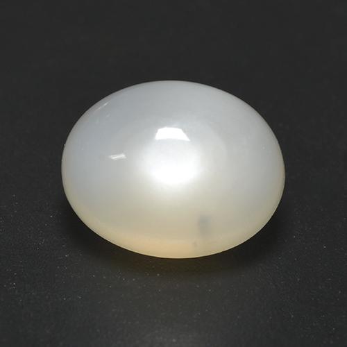 Pierre de lune blanc naturelle coupe ovale, 2,19 ct, translucide