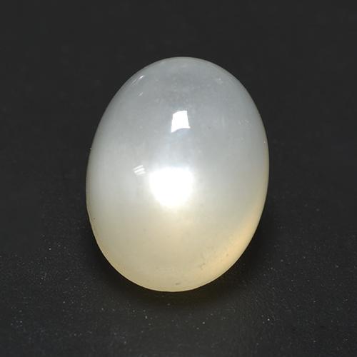 Pierre de Lune Blanc cassé naturelle Coupe ovale, 2.36 ct, Translucide