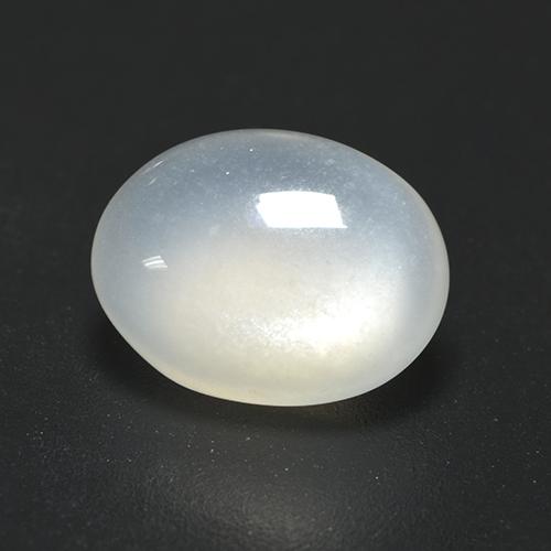 Pierre de lune blanc naturelle coupe ovale, 2,25 ct, translucide