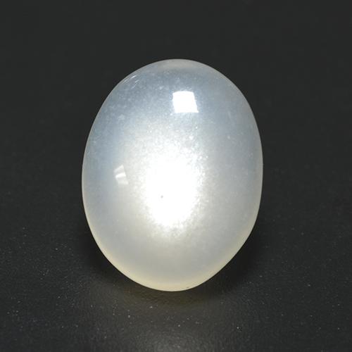 Pierre de lune blanc naturelle coupe ovale, 2,25 ct, translucide