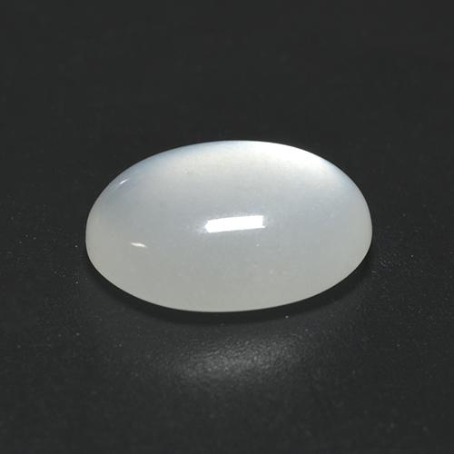 Pierre de lune blanc naturelle coupe ovale, 2,25 ct, translucide