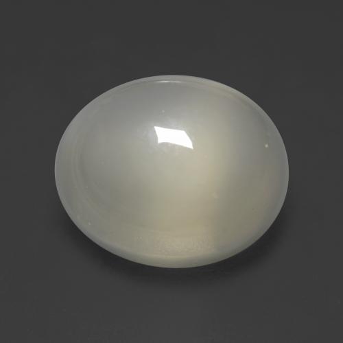Pierre de lune gris naturelle coupe ovale, 4,22 ct, transparent