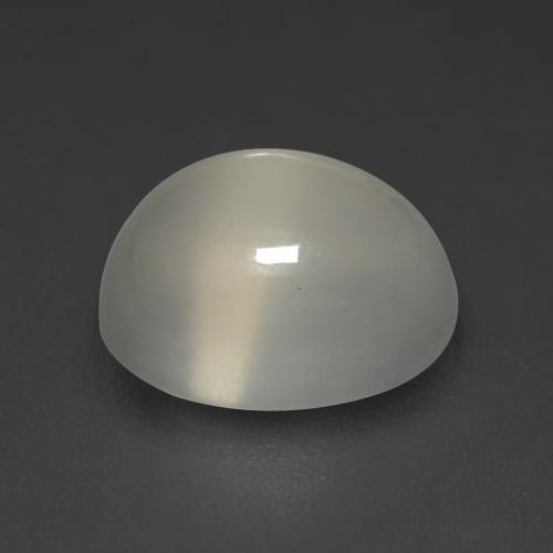 Pierre de lune gris naturelle coupe ovale, 4,22 ct, transparent