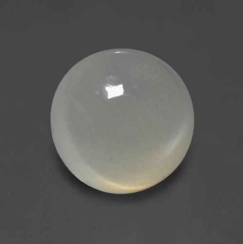 Pierre de lune blanc naturelle coupe roude, 2,26 ct, translucide