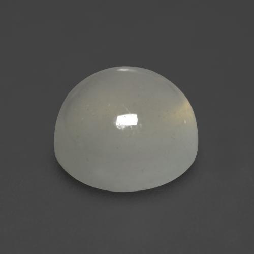 Pierre de lune blanc naturelle coupe roude, 2,26 ct, translucide