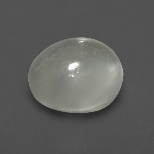 Pierre de Lune Blanc chaud naturelle Coupe ovale, 1.55 ct, Transparent