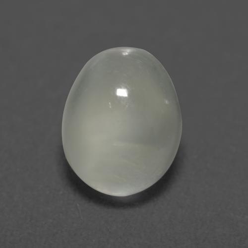 Pierre de Lune Blanc chaud naturelle Coupe ovale, 1.55 ct, Transparent