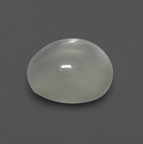 Pierre de Lune Blanc chaud naturelle Coupe ovale, 1.55 ct, Transparent
