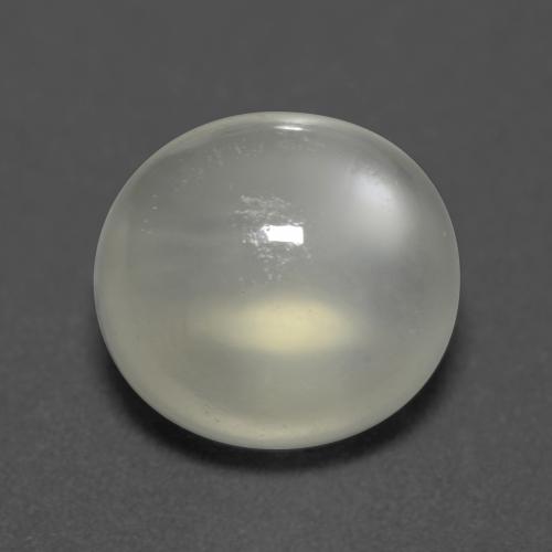Pierre de lune blanc naturelle coupe ovale, 5,26 ct, transparent
