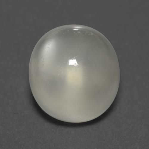 Pierre de lune blanc naturelle coupe ovale, 5,26 ct, transparent