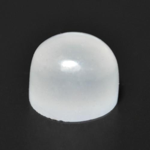 Pierre de lune blanc naturelle coupe roude, 1,38 ct, translucide