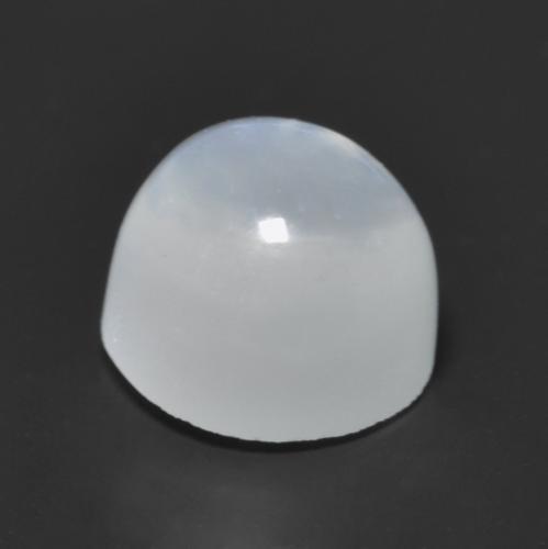 Pierre de Lune Blanc translucide naturelle Coupe roude, 1.26 ct, Transparent