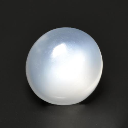 Pierre de lune blanc naturelle coupe roude, 1,45 ct, translucide
