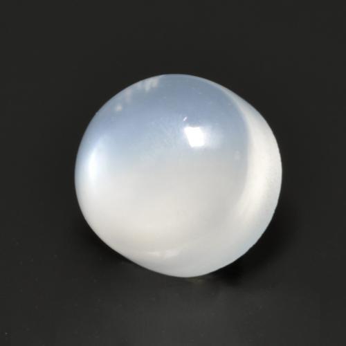 Pierre de lune blanc naturelle coupe roude, 1,45 ct, translucide