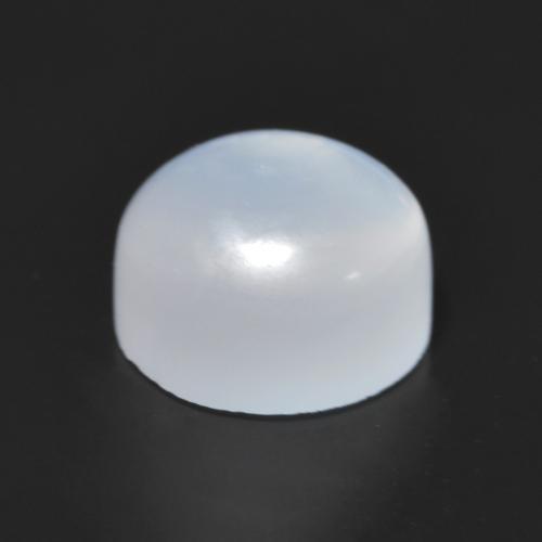 Pierre de lune blanc naturelle coupe roude, 1,45 ct, translucide