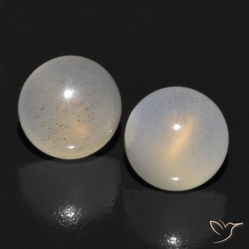 1.15ctw Naturel Brun café léger Pierre de lune, Tour, Translucide