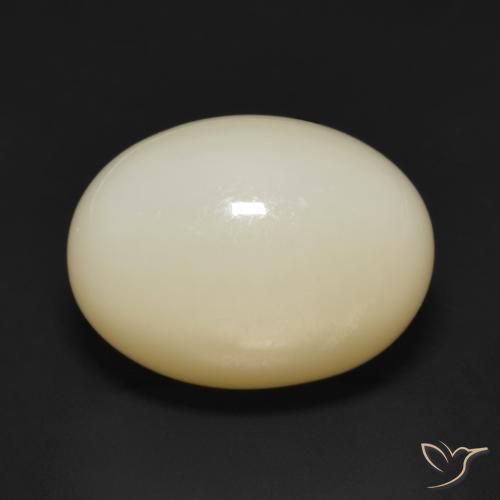12.17ct Naturel Orange jaune Pierre de lune, ovale, Translucide