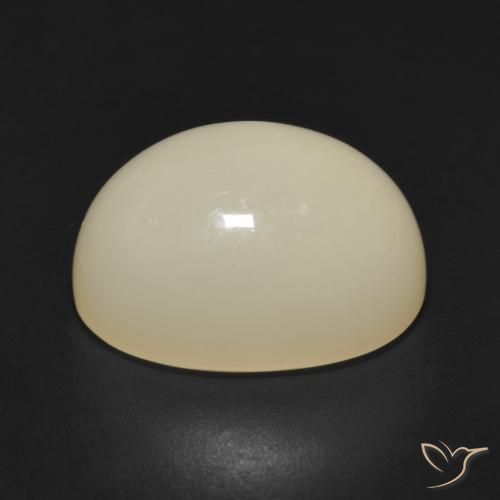 Pierre de lune Orange jaune naturelle ovale, 12.17 ct, Translucide