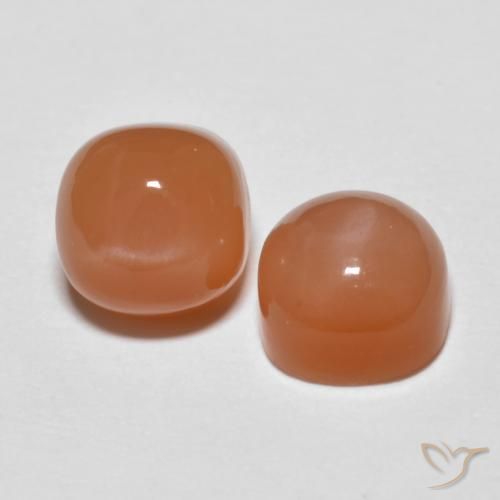 Shop natural 2.74ct Orange rougeâtre Pierre de lune gems, Coussin, from Inde at GemSelect. In stock, global shipping!