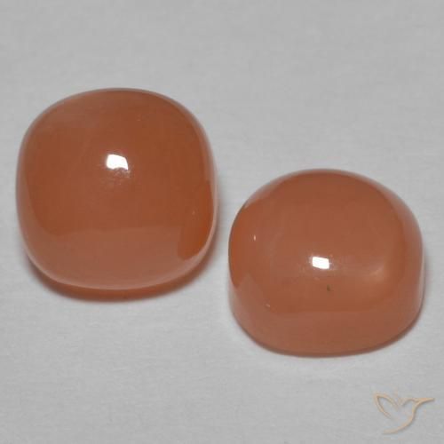 Shop natural 2.19ct Pêche profond Pierre de lune gems, Coussin, from Inde at GemSelect. In stock, global shipping!