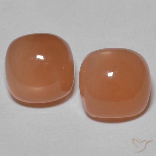 Shop natural 3.18ct Pêche brunâtre Pierre de lune gems, Coussin, from Inde at GemSelect. In stock, global shipping!