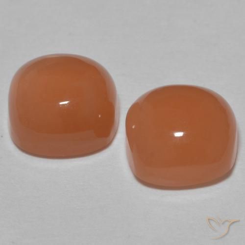Shop natural 3.18ct Pêche brunâtre Pierre de lune gems, Coussin, from Inde at GemSelect. In stock, global shipping!